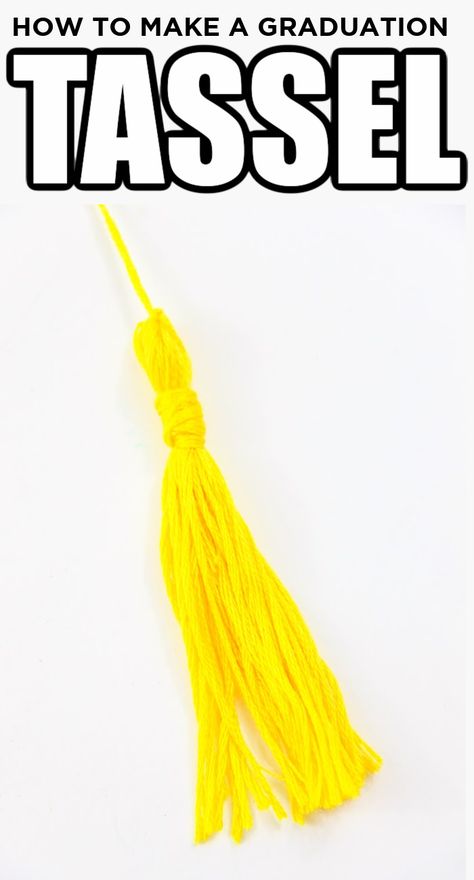 Summer Art For Kids, Easy Summer Crafts For Kids, Easy Summer Crafts, Diy Graduation Decorations, Graduation Cap Tassel, Grad Diy, Camping Crafts For Kids, Diy Tassel Garland, Tassels Tutorials