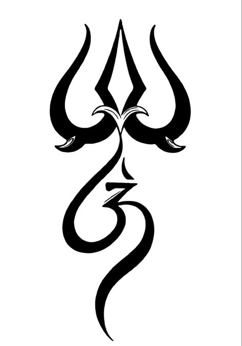 shiva trishul damru Hindu God weapons Om Tattoo Stencil, Trishul Tattoo Stencil, Om Trishul Tattoo Design, Om With Trishul Tattoo Design, Trishul Drawing, Azrael Tattoo, Shivji Tattoo, Trishul Design, Mahadev Trishul