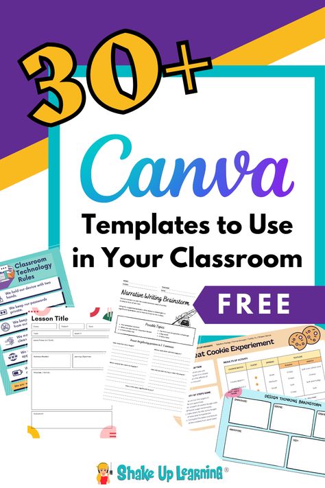 Canva Lesson Plans, School Productivity, Classroom Template, Teaching Bag, Teacher Jobs, Steam Classroom, Reading Garden, Canva Tutorials, Teaching Crafts