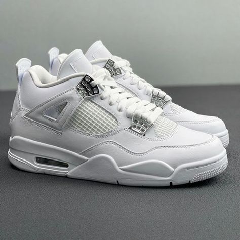 Air Jordan 4 Pure Money Sneakers Jordan 4 Pure Money, Jordan 4 Fire Red, Men Trainers, Jordan Retro 4, Jordan 4s, Buy Jordans, Cheap Jordans, Sports Sneakers, Air Jordan 4