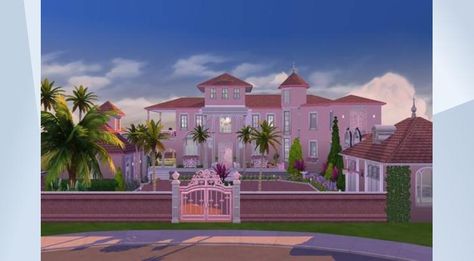 Check out this lot in The Sims 4 Gallery! - #barbie life in the dreamhouse! Enjoy this #largefamily #pink house. Has absolutely everything your sim can possibly need... just in various shades of pink. Please check my stream on Twitch @FefieSimBuilds The Sims 4 Barbie Dream House, Sims 4 Barbie Dreamhouse, The Sims 4 Pink House, Bloxburg Barbie Mansion, Barbie House Sims 4, Barbie Life In The Dreamhouse House, Sims 4 Barbie House, Sims 4 Pink House, Barbie Dream House Layout