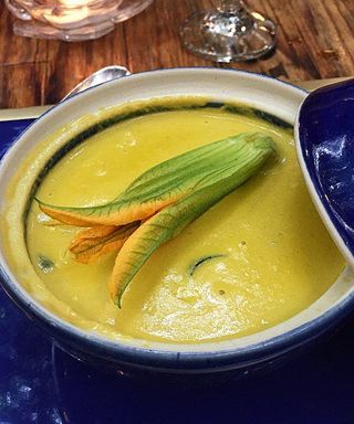 Squash Flower Soup, Squash Blossom Recipe, Squash Flowers, Squash Blossoms, Italian Recipes Dessert, Food And Culture, Garden Recipes, Squash Blossom, Secret Ingredient