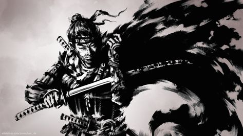 Ghost of Tsushima / Jin Sakai, YoonChae Oh on ArtStation at https://www.artstation.com/artwork/ykAA3R Jin Sakai Drawing, Jin Sakai Tattoo, Jin Sakai Wallpaper, Jin Sakai Art, Jin Sakai Fanart, Jin Sakai Pfp, Ghost Of Tsushima Tattoo Ideas, Ghost Of Tsushima Fanart, Ghost Of Tsushima Wallpaper