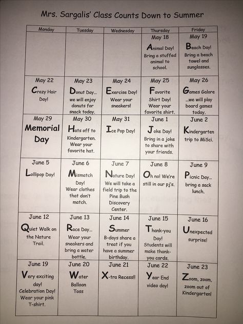 This is literally the cutest idea EVER!! ABC's count down to summer vacation for my son's kindergarten class. It look super fun. #Share #ABC #Summer #Vacation #CountDown #26Days #Fun #School ‍‍‍‍☀️ 26 Days Countdown, 26 Days To Go Countdown, Backwards Alphabet Countdown, Abc Countdown To Summer 4th Grade, A-z Countdown To Summer, Abc Countdown To Summer 2nd Grade, Abc Countdown To Summer Preschool, Abc Countdown To Summer Kindergarten, Countdown To Summer Ideas