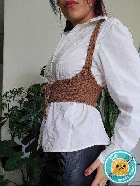 Crochet Waist Belt, Underbust Corset Pattern, Corset Pattern, Mode Crochet, Underbust Corset, Crochet Design, Cottagecore Aesthetic, Basic Crochet Stitches, Crochet Stitch