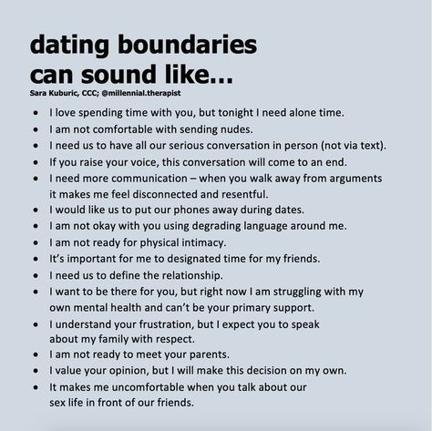 #millenniltherapist #dating #boundaries Dating Boundaries, Deep Conversation Topics, Relationship Lessons, Relationship Therapy, Relationship Advice Quotes, Physical Intimacy, Relationship Psychology, Healthy Relationship Tips, Getting To Know Someone