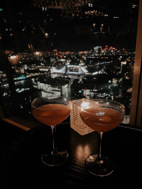 Date Night London, The Shard London, Female Perspective, Night Bar, London Night, London Aesthetic, The Shard, Birthday Planning, London Restaurants