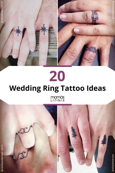 Couple Ring Finger Tattoos, Tatoo Ring, Engagement Tattoos, Wedding Ring Tattoo Ideas, Wedding Band Tattoos, Wedding Ring Finger Tattoos, Ring Tattoo Ideas, Wedding Ring Tattoos, Married Couple Tattoos