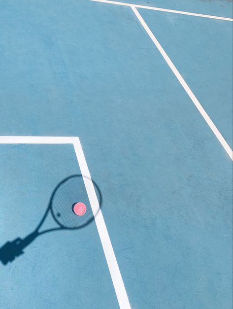 Pink & Blue tennis court Blue Tennis Court, Tennis Court Aesthetic, Tennis Aesthetic Vintage, Tennis Wallpaper, Country Club Aesthetic, Tennis Aesthetic, Pink Tennis, Ball Aesthetic, Baby Blue Aesthetic