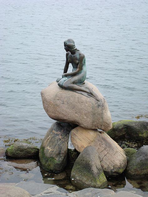 The famous Little Mermaid statue in Copenhagen harbor, Denmark by Kurt Eddy on Flickr. Denmark Vacation, Mermaid Statue, Mermaid Statues, Denmark Travel, Mermaid Art, Copenhagen Denmark, A Rock, Little Mermaid, Public Art