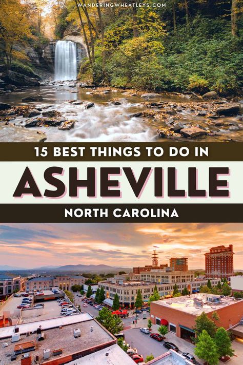 The Top 16 Things to do in Asheville, North Carolina via @wanderingwheatleys French Broad River, Pisgah National Forest North Carolina, Ashville North Carolina, Nature Playground, Things To Do In Asheville, Nc Travel, North Carolina Vacations, Maggie Valley, Charleston Travel