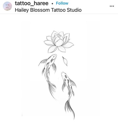 Koi Spine Tattoos For Women, Pisces Hip Tattoos Women, Koi And Water Lily Tattoo, Koi Fish Tattoo With Lotus Flower, Lotus Fish Tattoo, Spine Tattoo Koi Fish, Lotus And Koi Fish Tattoo, Koi Fish Line Art Tattoo, 2 Koi Fish Tattoo Design