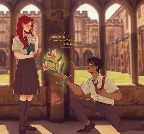 Lily Harry Potter, Jily Fanart, Lily Potter, Harry Potter Artwork, Harry Potter Ships, Harry Potter Drawings, All The Young Dudes, Lily Evans, Harry Potter Marauders