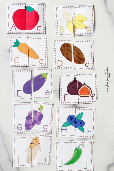 Eating the Alphabet Printable Pages Eating The Alphabet Activities, Eating The Alphabet Craft, Food Language Activities Preschool, Eating The Alphabet Activities Preschool, Grocery Store Unit Preschool, Nutrition For Preschool, Food Alphabet Letters, Fruit And Vegetable Preschool Activities, Healthy Eating Craft