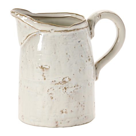 PRICES MAY VARY. This pitcher has a beautiful reactive glaze finish and is the perfect addition to any kitchen Made out of stoneware and features a unique reactive glaze Great for serving guests in a unique fashion Each one will slightly vary 6.75"L x 4"W x 6"H Pitcher Decor, Drink Pitcher, Metallic Glaze, French Country Farmhouse, Reactive Glaze, Accent Tile, Creative Co Op, Ceramic Pitcher, Southern Home