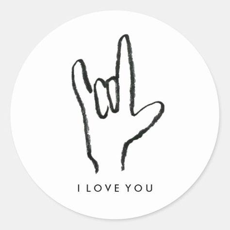 I Love You Hand Sign, Language Stickers, Whimsical Stickers, Herb Tattoo, Hand Sign Language, Sign Language Art, Sign Language Phrases, I Love You Signs, Valentine Art