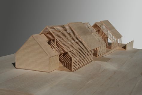 Hill Architecture Concept, Model Making Materials, Hill Architecture, Maquette Architecture, Making Miniatures, Timber Architecture, Arch Model, Diy Pictures, Making Glass