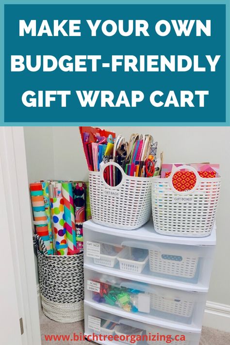 How To Store Gift Wrapping Supplies, Gift Box Storage, Storage Ideas For Gift Bags, Wrapping Paper Storage Closet, How To Organize Gift Wrapping Supplies, Storing Gift Bags, Organizing Gift Wrapping Supplies, Organize Wrapping Paper And Gift Bags, How To Organize Gift Bags