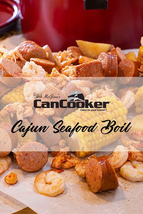 Can Cooker Shrimp Boil, Can Cooker Recipes Camping, Can Cooker Recipes, Cancooker Recipes, Beer Butter, Shrimp And Crawfish, Can Cooker, Cowboy Chili, Cajun Seafood Boil