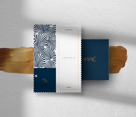 Maré Seafood on Behance Sea Branding, Seafood Branding, Card Branding Design, Restaurant Branding Identity, Arabic Posters, Sushi Logo, Bar Restaurant Design, Architecture Restaurant, Sea Logo