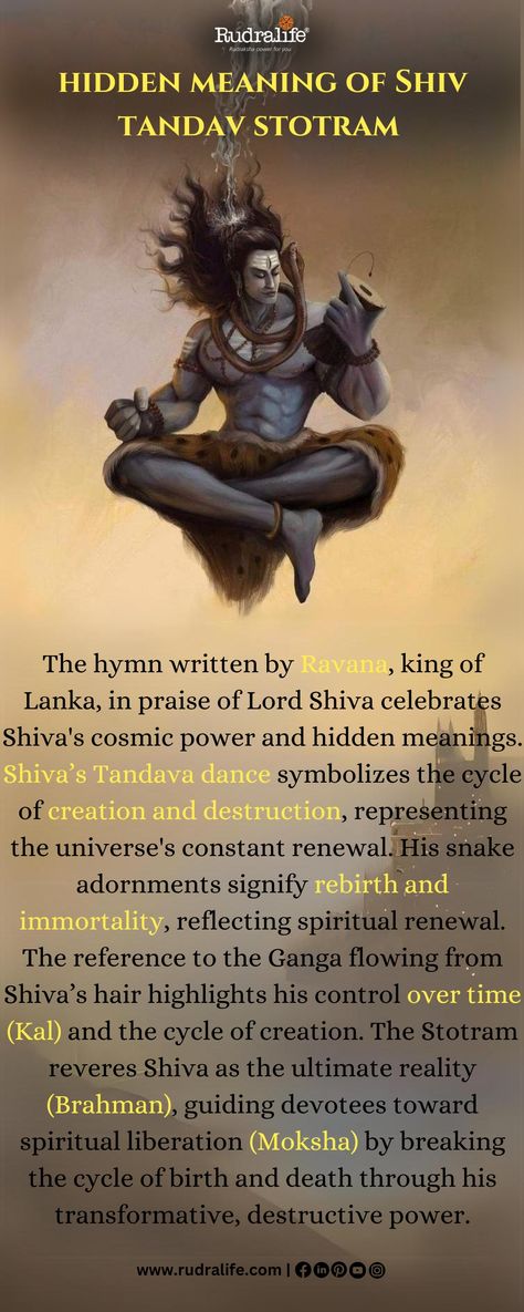 Discover the profound meaning of Shiv Tandav Stotram, where Shiva's divine dance represents the cycle of creation, destruction, and renewal. Learn how his adornments symbolize rebirth, immortality, and the flow of time, guiding devotees toward Moksha—spiritual liberation 🧘‍♀️🙏🏻  #ShivTandavStotram #LordShiva #Moksha #SpiritualMeaning #Rudralife Shiv Stotram, Shiv Tandav Stotram, Shiv Tandav, Shiva Songs, Fashion Illustration Sketches Dresses, Photos Of Lord Shiva, Fashion Illustration Sketches, Photo Art Gallery, Spiritual Meaning