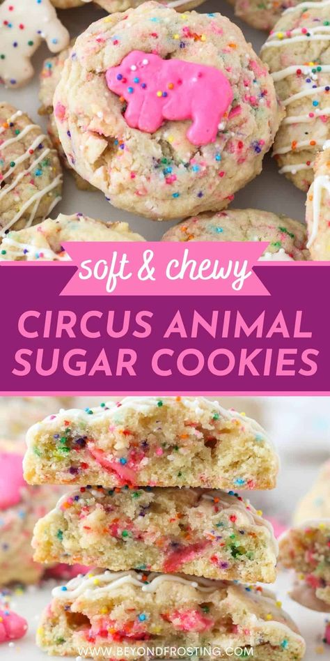 Animal Sugar Cookies, Animal Cookies Recipe, Homemade Cookie Recipe, Circus Animal Cookies, Crumble Cookie Recipe, Homemade Cookie, Lost 100 Pounds, Unique Cookies, Gourmet Cookies