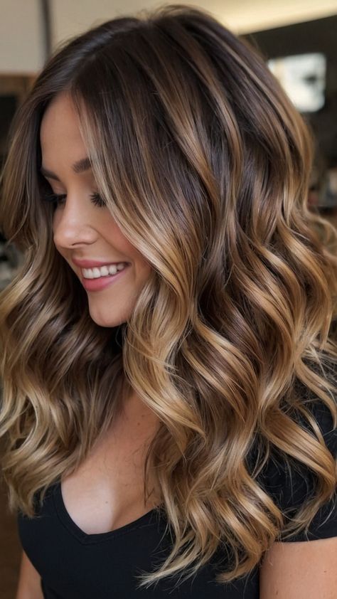 Discover 30 stunning fall hair colors, from rusty red to deep teal, perfect for adding warmth and style to your look this season. Fall Blonde For Brunettes, Fall Hair Balayage Colors, Fall Glaze Hair, Carmel Ombre Brunettes, Fall Bayalage Brunette Blonde, Hair Color Ideas For Fall 2024, Hair Colour Trend 2024 Women, 2024 Hair Color Trends For Women Fall, Fall Hair Inspo For Brunettes