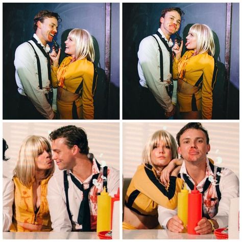 Tarantino Halloween Costumes, Kill Bill Costume, 5sos Memes, Duo Costumes, Halloween Coustumes, Holloween Costume, Ashton Irwin, Kill Bill, Halloween Inspo