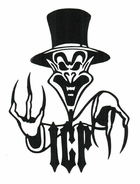 Icp Tattoos, Joker Card Tattoo, Man Tattoos, Juggalo Family, Hatchet Man, Space Art Gallery, Clown Tattoo, Tattoo Outline Drawing, Clown Posse