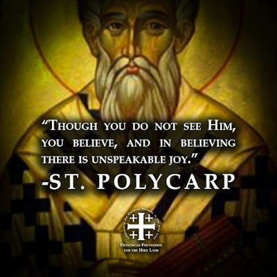 St Polycarp, Early Church Fathers, Eastern Orthodox Church, Christian Quotes Prayer, Saint Quotes, Father Quotes, Catholic Quotes, Catholic Prayers, Spiritual Wisdom