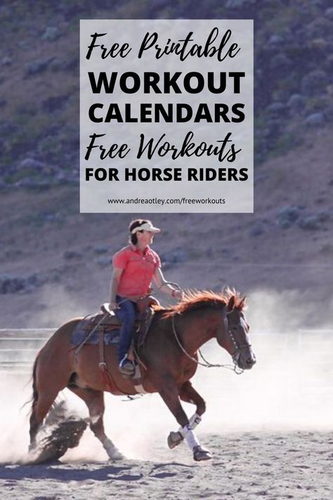 We expect our horses to be athletes. We should be, too. Is it time to get in great shape to ride your horse? I’ve put together 8 weeks of free workouts for you, complements of my favorite in-home fitness company, Beachbody On Demand. The workouts are 100% free, no credit card required. Workouts For Equestrians Gym, Workouts For Horseback Riders, Horse Fitness Plan, Equestrian Workout Plan, Equestrian Workouts At Home, Equestrian Workout Exercises, Cowgirl Workout, Show Workouts, Horse Training Program