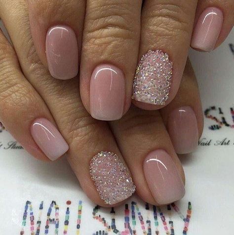 para el viernes Unghie Sfumate, Nagellack Trends, Pink Gel Nails, Greenville Nc, Sparkly Nails, Silver Nails, Gel Nail Designs, Prom Nails, Nails Coffin