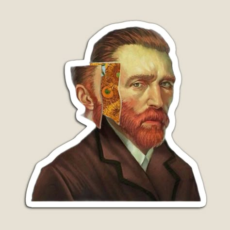 Van Gogh Stickers, Ripndip Wallpaper, Holo Stickers, Friends Stickers, Vincent Willem Van Gogh, Medical Stickers, Sticker Design Inspiration, Mini Stickers, Illustrator Design Tutorial