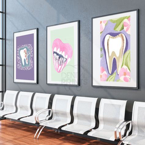 Dentist Girl, Dentistry Art, Dental Wallpaper, Dentist Art, Dental Art, Dental Clinic, Acrylic Painting Canvas, Disney Pixar, Art Mural