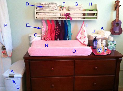 Everything You Need to Set up a Cloth Diaper Changing Station. gDiapers. Hybrid diapers. Great tips. Nappy Storage Ideas, Diaper Changing Station Organization, Diapering Station, Organic Baby Wipes, Diaper Station, Diaper Changing Station, Reusable Nappies, Baby Birds, Cloth Diapering