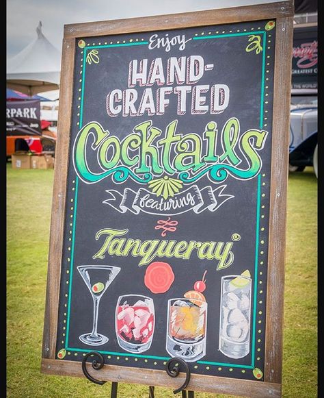 ❤️ This hand lettered cocktail chalkboard sign by Ashley White from @modernaquarian_lettering Drawn with chalk markers, perfect addition to the party! ************************************************Want 50% off our own set of 10 chalk markers? Go the link in my profile and get HALF OFF our chalk markers when we launch! Get your chalk on! Barista Basics, Chalk Art Signs, Bullet Notes, Chalkboard Inspiration, Chalkboard Fonts, Chalkboard Writing, Blackboard Art, Chalkboard Markers, Ashley White