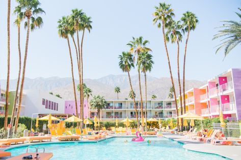 Palm Springs, basically the happiest place on earth! How could you not love this rainbow world of fun, this hotel (The Saguaro) speaks to my colorful soul on all levels. The doors at this hotel are all painted different colors, naturally I stayed in the pink room! How dreamy is this lobby area at the … Saguaro Hotel Palm Springs, Palm Springs Wedding Venues, Saguaro Hotel, Eyes Poetry, Palm Springs Art, Poetry Photography, Palm Springs Wedding, Spring Photos, Retro Wallpaper