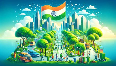 Clean India green India slogan Green India Mission Poster, Green Revolution In India, Green India Mission Drawing, Viksit Bharat Drawing, Future Of India Poster, Clean India Green India Drawing, Digital India Posters, Clean India Posters, Clean India