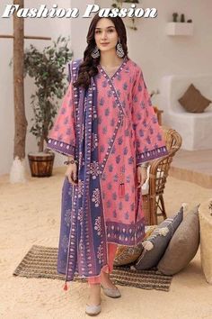 Printed Lawn Suit Design Ideas 2023, Latest Lawn Dress Stitching Ideas 2023, Lawn Dress Design Ideas, Lawn Frock Design, New Party Wear Dress, Lawn Shirt Design, Lawn Dress Design, Printed Kurti Designs, Party Wear Casual