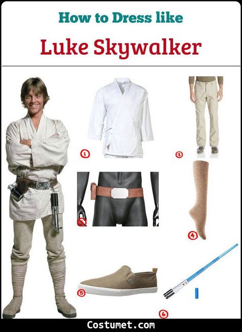 Like Skywalker Costume Diy, Diy Star Wars Costume Men, Luke Skywalker Inspired Outfit, Diy Luke Skywalker Costume Kids, Star Wars Diy Costume Women, Easy Jedi Costume, Luke Skywalker Disneybound, Luke Skywalker Diy Costume, Diy Starwars Costume