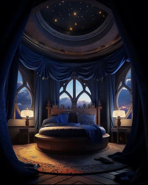 ❛ The Dark love of Mafia's ❜  ✧･ﾟ: *✧･ﾟ:*✧･ﾟ: *✧･ﾟ:*  Secrets which a… #romance #Romance #amreading #books #wattpad Royal Bedroom Circle Bed, Round Bed Aesthetic, Nyx Cabin, Fairytale Locations, Dnd House, Heavenly Bedroom, Ravenclaw Room, Bedroom With Balcony, Royal Bedroom