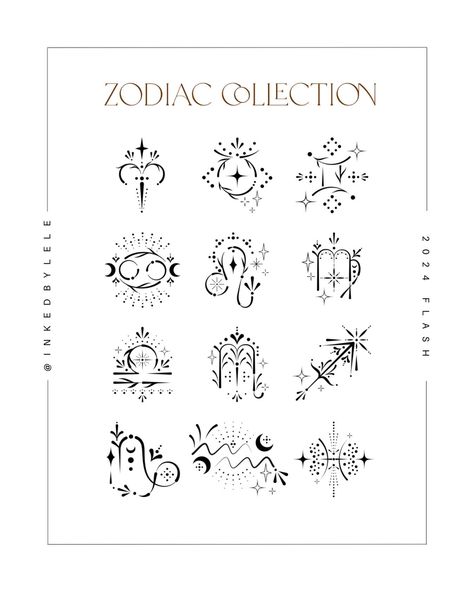 ✨Z O D I A C C O L L E C T I O N ✨ It’s been a minute since I’ve drawn star signs. Here they are in ornamental glyph form. All designs on this sheet are repeatable, and $200-$300 depending on size and placement. Link in my bio to book. Now booking for June 2024. #flashtattoo #zodiac #starsigns #astrology #celestialtattoo #astrologytattoo #zodiactattoo #vancouvertattooartist #filipinotattooartist #vancouvertattoo #fyp #tattooideas #tattoos Intuitive Tattoo, Vancouver Tattoo, Celestial Tattoo, Astrology Tattoo, Filipino Tattoos, Zodiac Tattoo, Now Booking, June 2024, May 23