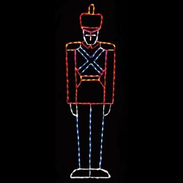 LED Outdoor Toy Soldier Christmas. Led Outdoor Christmas Decorations, Outdoor Christmas Decorations Lights, Soldier Christmas, String Lighting, Bow Display, Decorations Lights, Christmas Reindeer Decorations, White String Lights, Christmas Light Displays