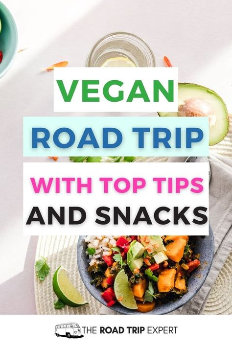 Vegan eating on your road trip adventure can be delicious and easy! Use our top tips and snack suggestions to ensure you don't go hungry! Vegan Travel Snacks, Vegan Travel Food, Best Road Trip Snacks, Healthy Road Trip Snacks, Road Trip Food, Road Trip Snacks, Snacks Healthy, Travel Snacks, Vegan Travel