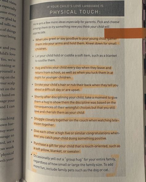 📚What I’m Reading Wednesday 📚 I recently just finished reading “The 5 Love Languages of Children” by Gary Chapman & Ross Campbell and there were a lot of eye openers, for me, in this book. Through the next few weeks, I will be sharing a couple of chapters at a time with things that stuck out to me. Here are parts of Chapters 1 & 2. One of the biggest things emphasized throughout the book is that even though your child may have a PRIMARY love language, it is very important to still show t... The 5 Love Languages Book, 5 Love Languages Book, The 5 Love Languages, Gary Chapman, 5 Love Languages, Physical Touch, Love Language, Book Week, Learn To Love