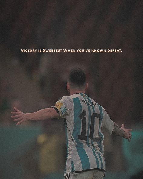 Messi worldcyo Futbol Quotes, Football Love Quotes, Soccer Player Quotes, Inspirational Football Quotes, Attitude Quotes In English, Messi Quotes, Football Motivation, Player Quotes, School Life Memories