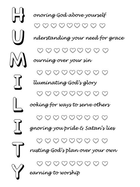 Free Printable - Remember how to be humble while reading and coloring Quotes On Humility Be Humble, How To Be Humble Christian, How To Be More Humble, How To Be Humble Tips, How To Humble Yourself, Humility Activities, Bible Acronyms, Humble Scripture, Humility Quotes God