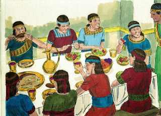 Bible Fun For Kids: Daniel, Shadrach, Meshach and Abednego Refuse the King's Meal Daniel Chapter 1, Rebuilding The Temple, King Josiah, Preschool Bible Lessons, Book Of Daniel, King Food, Bible Lessons For Kids, Bible For Kids, Children's Ministry