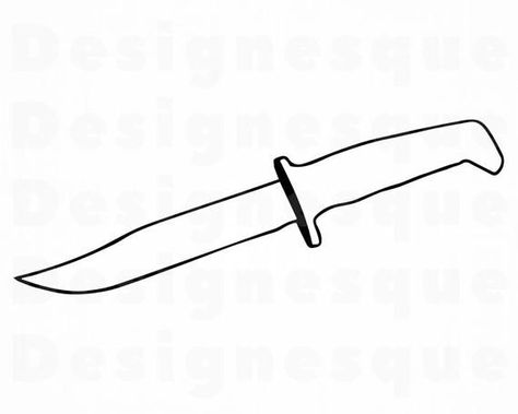 Knife Outline, Knife Clipart, Screaming Drawing, Unicorn Tattoo Designs, Military Knife, Unicorn Tattoo, Sewing Clipart, Knife Drawing, Knife Shapes