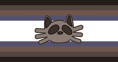 Raccoon Therian, Therian Flag, Xenogender Hoard, Gender Flags, Edgy Jewelry, Racoon, Drones, Flag, White